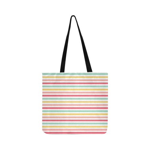 Pastel Stripes Reusable Shopping Bag Model 1660 (Two sides)