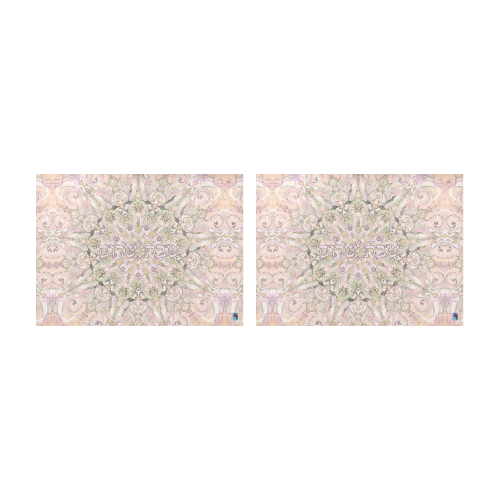 tapis de shabat-shabat shalom-20x25-6 Placemat 14’’ x 19’’ (Set of 2)