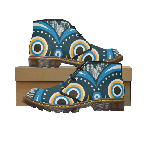 lulua tribal Men's Canvas Chukka Boots (Model 2402-1)