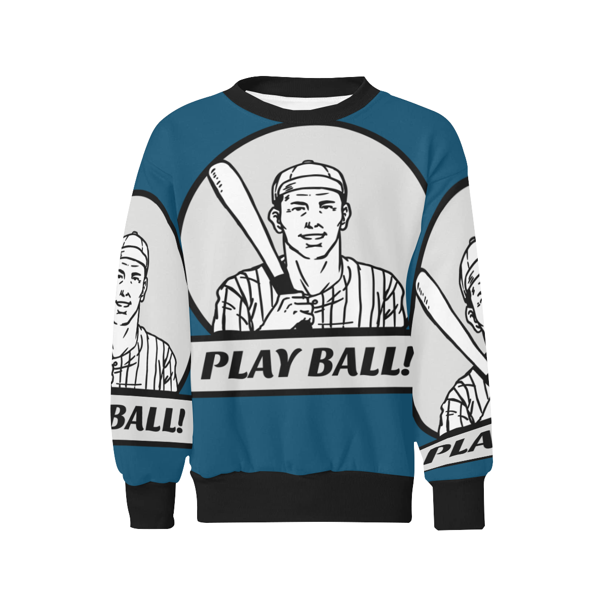 beisbol Kids' All Over Print Sweatshirt (Model H37)