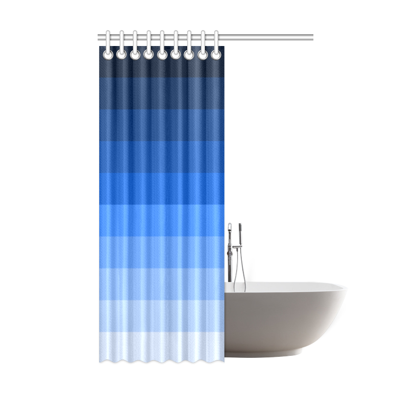 Blue stripes Shower Curtain 48"x72"