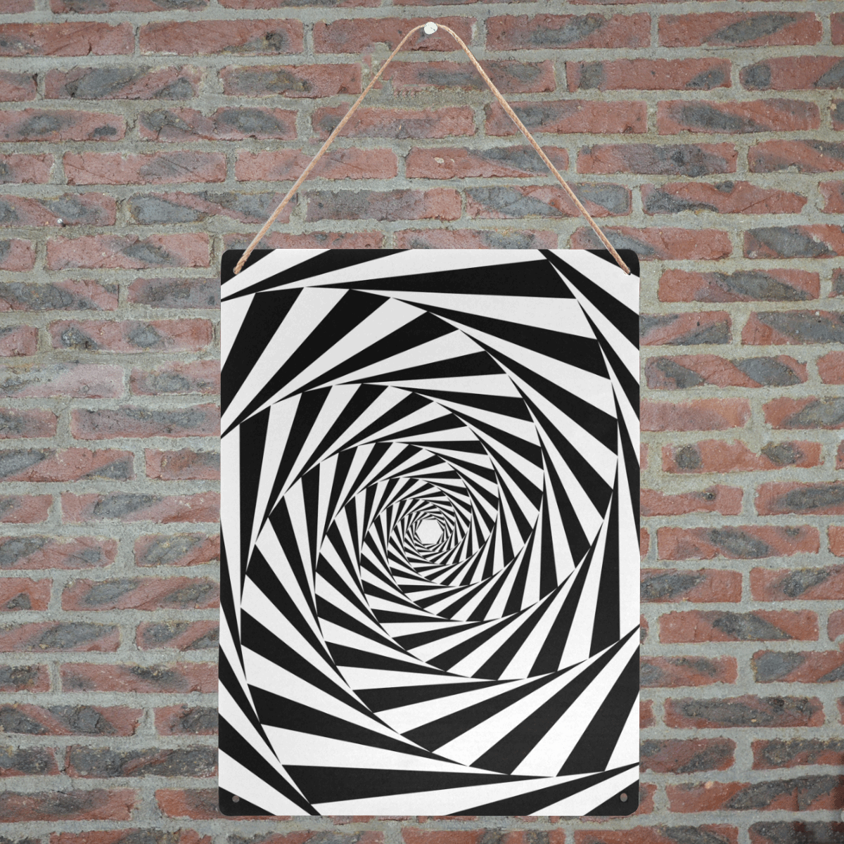 Spiral Metal Sign 12"x16"