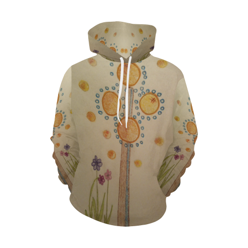 CrisOxygen All Over Print Hoodie for Women (USA Size) (Model H13)
