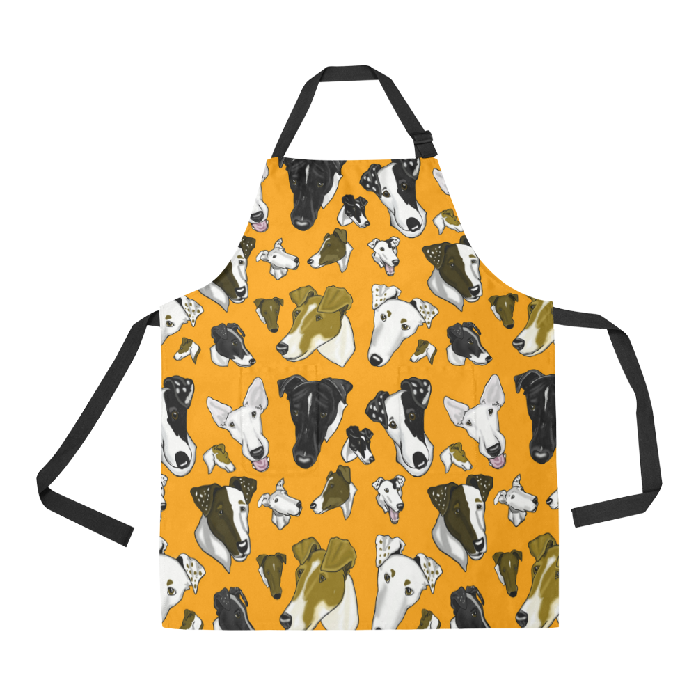 smooth fox terrier orange All Over Print Apron