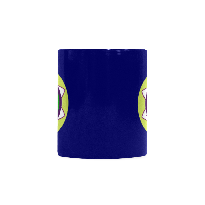 LasVegasIcons Poker Chip - Magic Lamp on Blue Custom White Mug (11OZ)