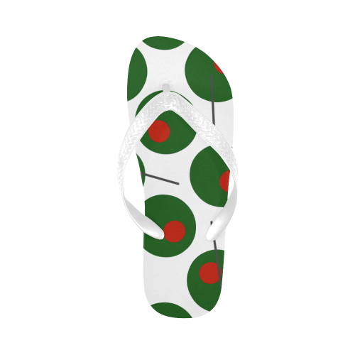 olives trans Flip Flops for Men/Women (Model 040)