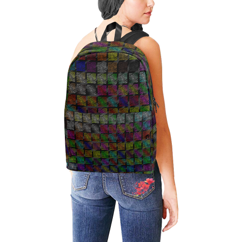Ripped SpaceTime Stripes Collection Unisex Classic Backpack (Model 1673)