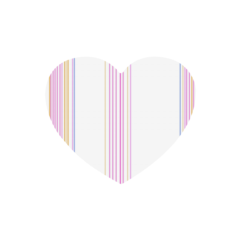 win---lines-pink-sweet Heart-shaped Mousepad