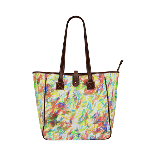 Colorful brush strokes Classic Tote Bag (Model 1644)