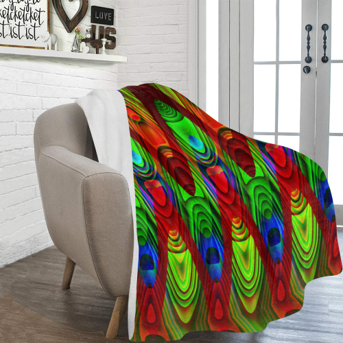 2D Wave #1B - Jera Nour Ultra-Soft Micro Fleece Blanket 60"x80"