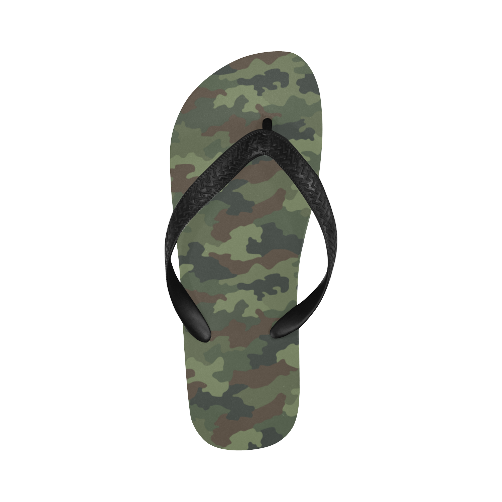 Yugoslav M89 Hrastov List camouflage Flip Flops for Men/Women (Model 040)
