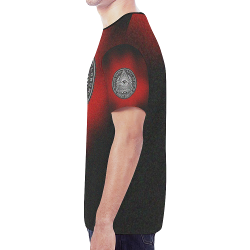 NOVUS ORDO SECLORUM ANNUIT COEPTIS Gothic Underground Symbol Graphic Tee New All Over Print T-shirt for Men (Model T45)