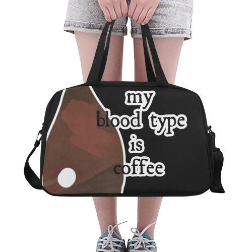 My bloodtype is coffee! Fitness Handbag (Model 1671)