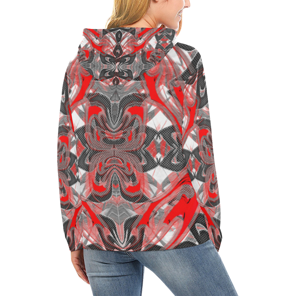 sml 5000TRYONE 113 A27 All Over Print Hoodie for Women (USA Size) (Model H13)