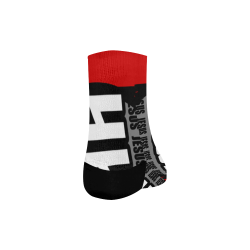 Red Quarter Socks