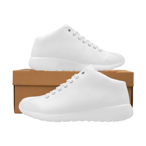 Wonderful Winter White Solid Colored Women's Basketball Training Shoes/Large Size (Model 47502)