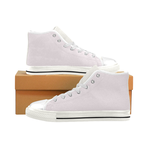 color lavender blush Men’s Classic High Top Canvas Shoes (Model 017)
