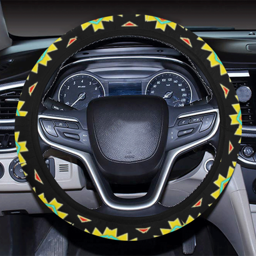 bright tribal Steering Wheel Cover with Elastic Edge