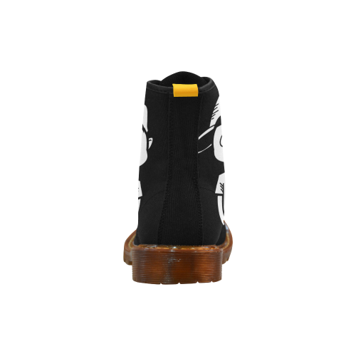Black YFMT Boots Martin Boots For Men Model 1203H