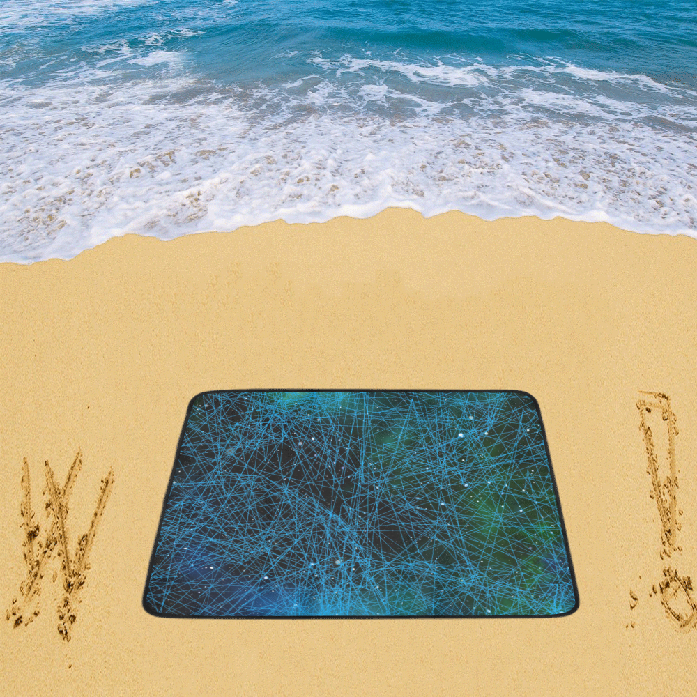 System Network Connection Beach Mat 78"x 60"