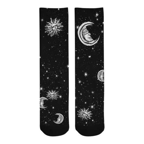Mystic Stars, Moon and Sun Men's Custom Socks