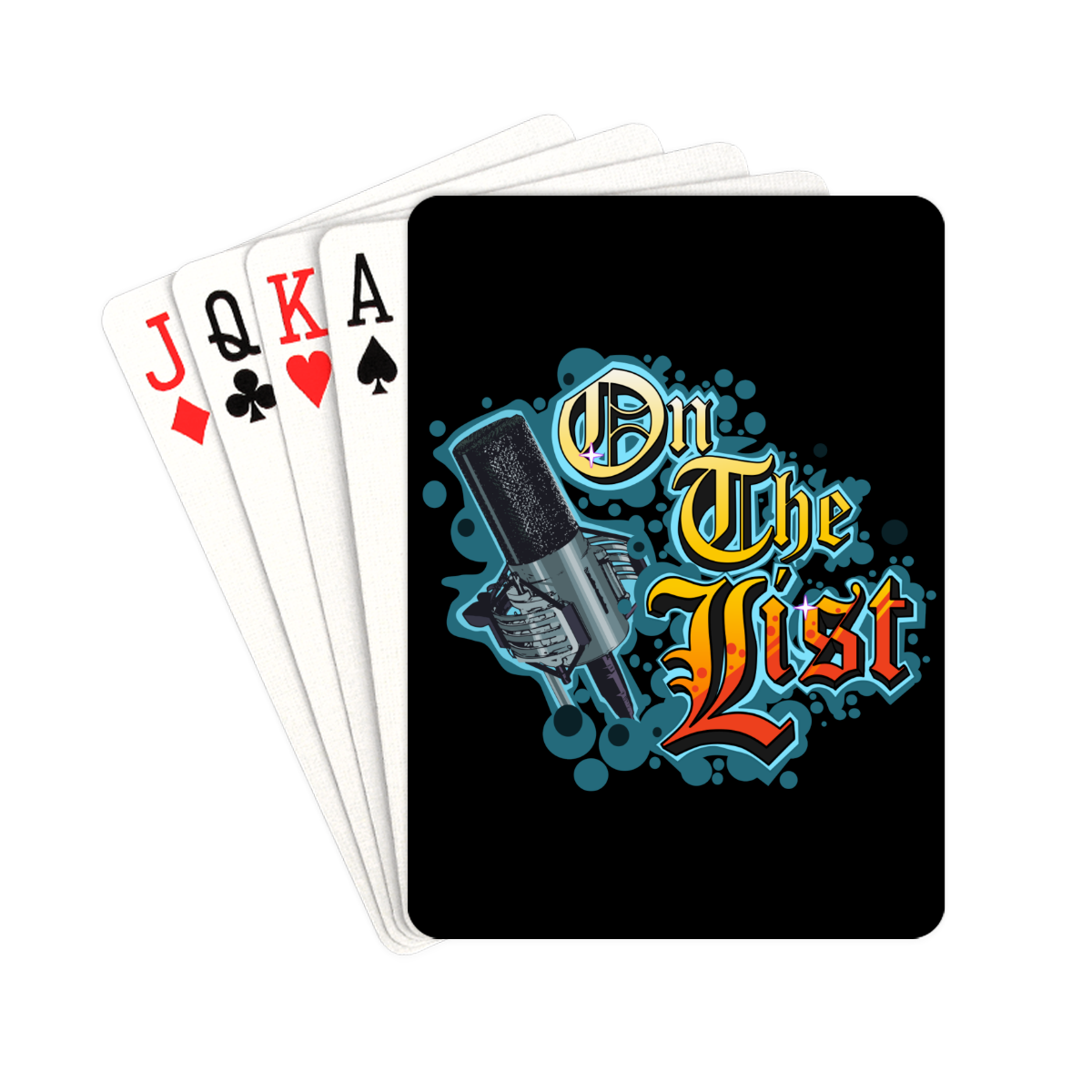 On The List Official Logo Playing Cards Playing Cards 2.5"x3.5"