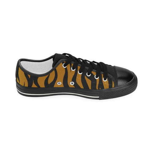 leopardo oro Women's Classic Canvas Shoes (Model 018)