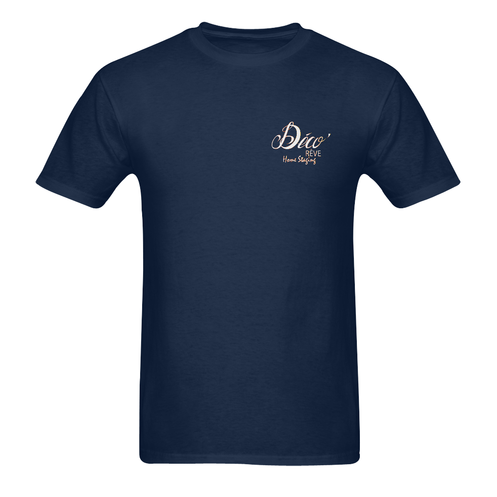 vins-projet-blanc-contour-feu Men's T-Shirt in USA Size (Two Sides Printing)