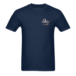 vins-projet-blanc-contour-feu Men's T-Shirt in USA Size (Two Sides Printing)
