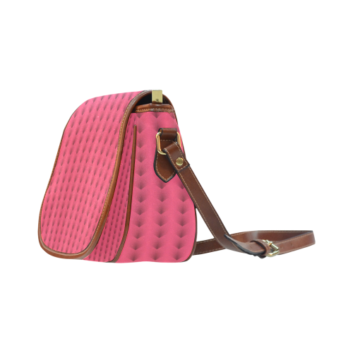 Nova Julia Neon Pink Ring Stalks Saddle Bag/Large (Model 1649)