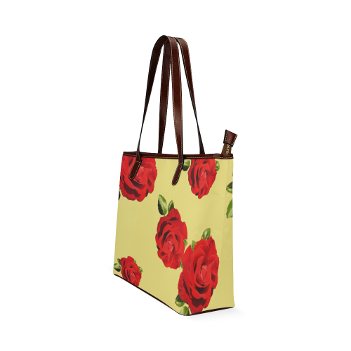 Fairlings Delight's Floral Luxury Collection- Red Rose Handbag 53086h1a18 Shoulder Tote Bag (Model 1646)