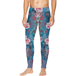 flowers #flowers #pattern Men's All Over Print Leggings (Model L38)