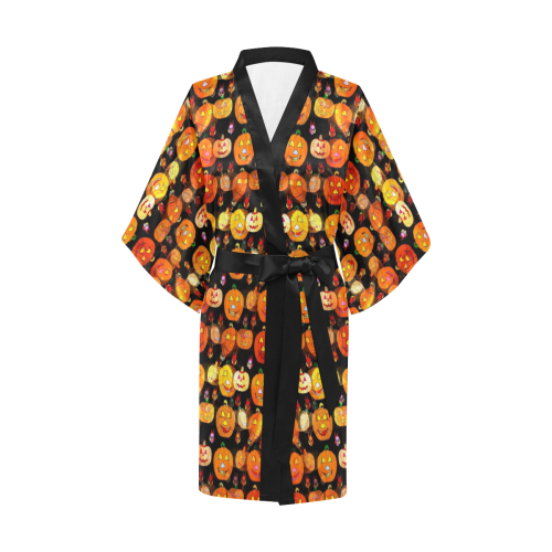 Pumkin by Nico Bielow Kimono Robe