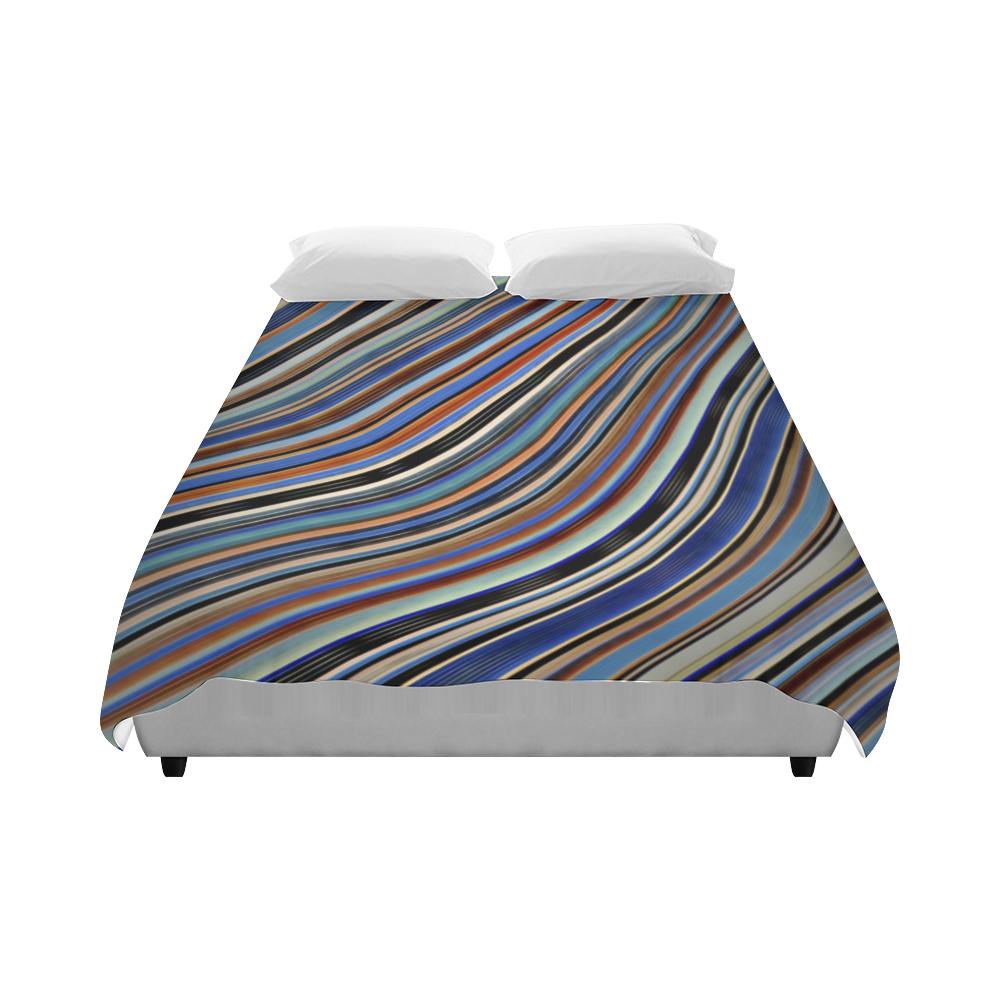 Wild Wavy Lines 03 Duvet Cover 86"x70" ( All-over-print)