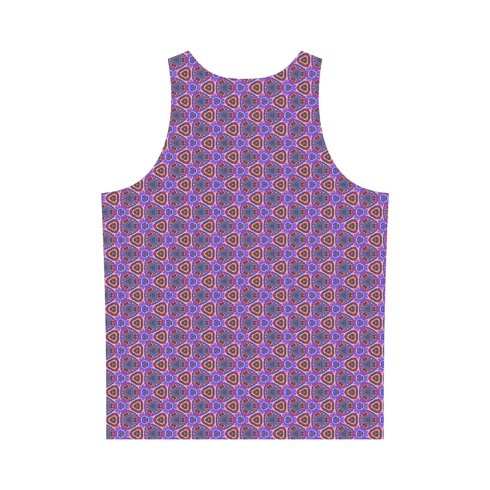 Purple Doodles - Hidden Smiles All Over Print Tank Top for Men (Model T43)