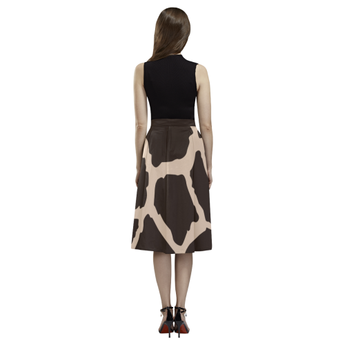 giraffe pattern Crepe Skirt Aoede Crepe Skirt (Model D16)