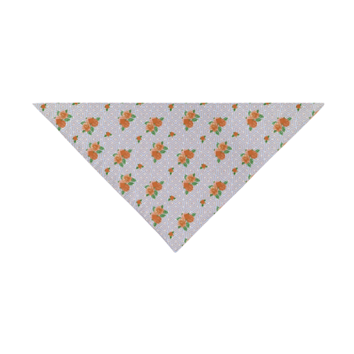 Roses and Pattern 1A by JamColors Pet Dog Bandana/Large Size