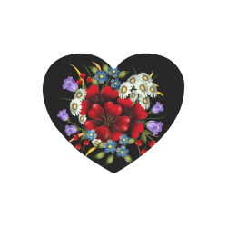 Bouquet Of Flowers Heart-shaped Mousepad