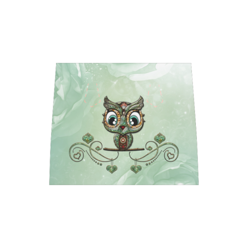 Cute little owl, diamonds Boston Handbag (Model 1621)