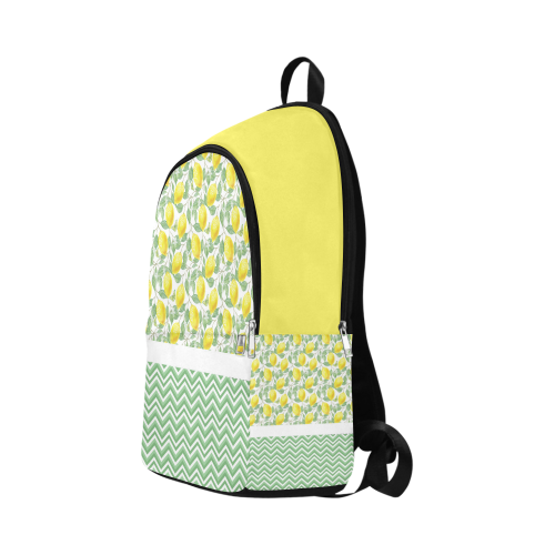 Lemons With Chevron Fabric Backpack for Adult (Model 1659)