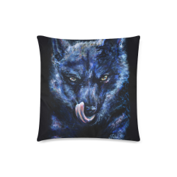 Hungry Wolf On The Prowl Custom Zippered Pillow Case 18"x18"(Twin Sides)