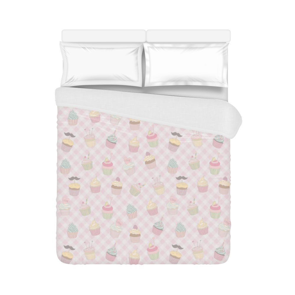 Cupcakes Duvet Cover 86"x70" ( All-over-print)