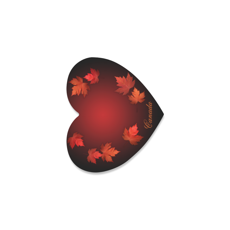 Canada Maple Leaf Coasters Beautiful Heart Coaster