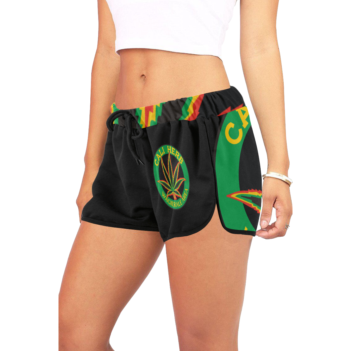 Cali Herb - 13 Women's All Over Print Relaxed Shorts (Model L19)