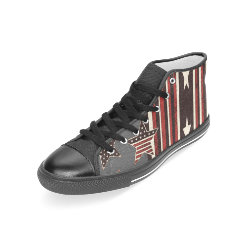 All American Design By Me by Doris Clay-Kersey Women's Classic High Top Canvas Shoes (Model 017)