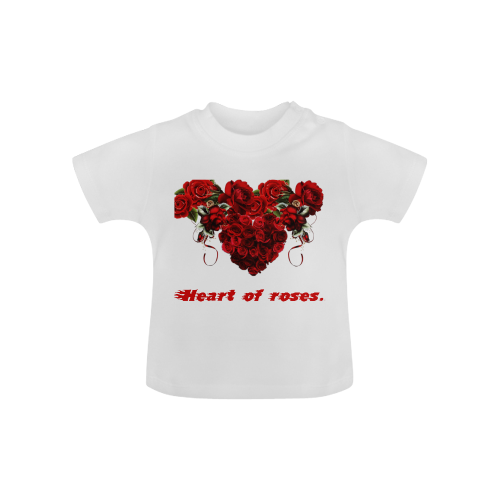 Heart of Roses Design By Me by Doris Clay-Kersey Baby Classic T-Shirt (Model T30)