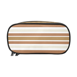 Gold Sienna Stripes Pencil Pouch/Large (Model 1680)