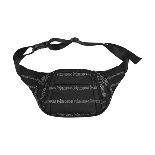 NUMBERS Collection All Over Black Fanny Pack/Small (Model 1677)