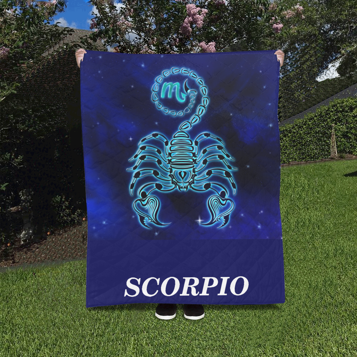 Scorpio design Quilt 40"x50"