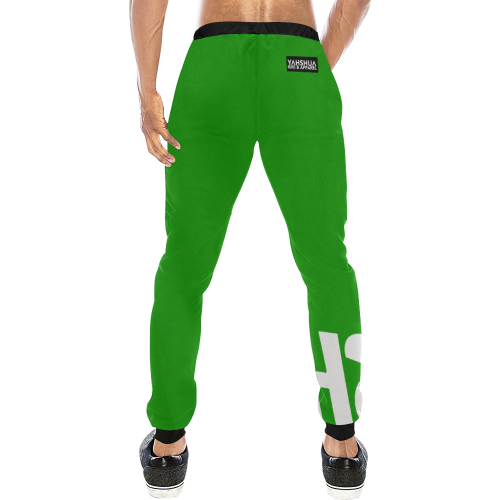 Green Men's All Over Print Sweatpants (Model L11)